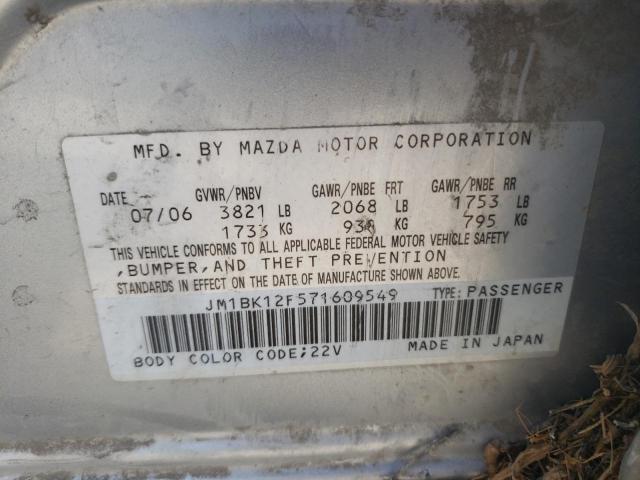 Photo 11 VIN: JM1BK12F571609549 - MAZDA 3 I 