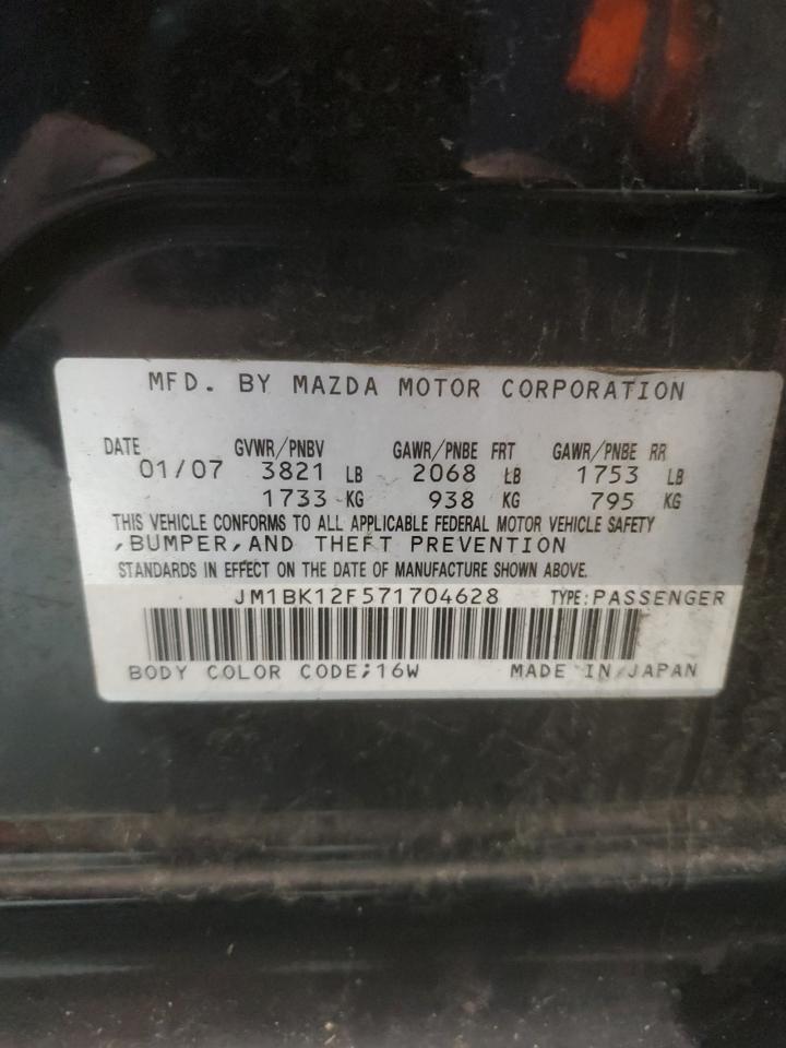 Photo 12 VIN: JM1BK12F571704628 - MAZDA 3 