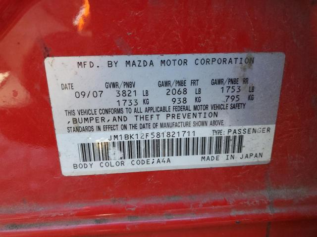 Photo 11 VIN: JM1BK12F581821711 - MAZDA 3 