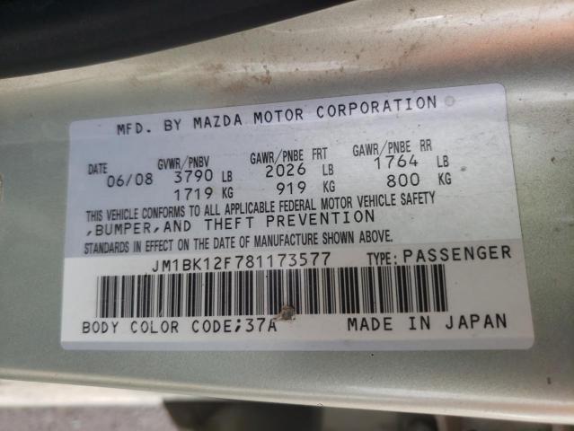 Photo 11 VIN: JM1BK12F781173577 - MAZDA 3 