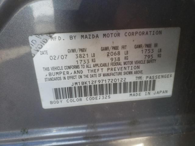 Photo 11 VIN: JM1BK12F971720122 - MAZDA 3 