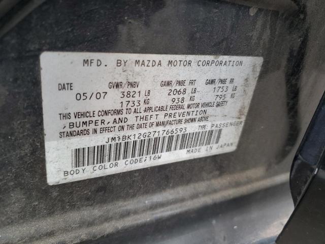 Photo 12 VIN: JM1BK12G271766593 - MAZDA 3 I 