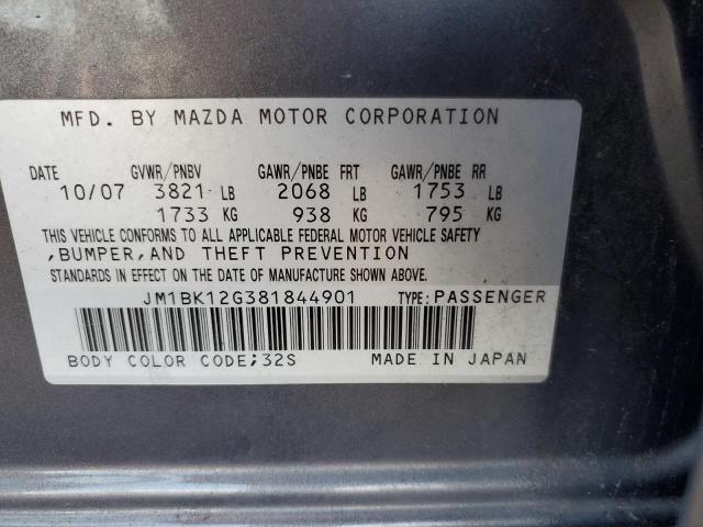 Photo 11 VIN: JM1BK12G381844901 - MAZDA 3 I 