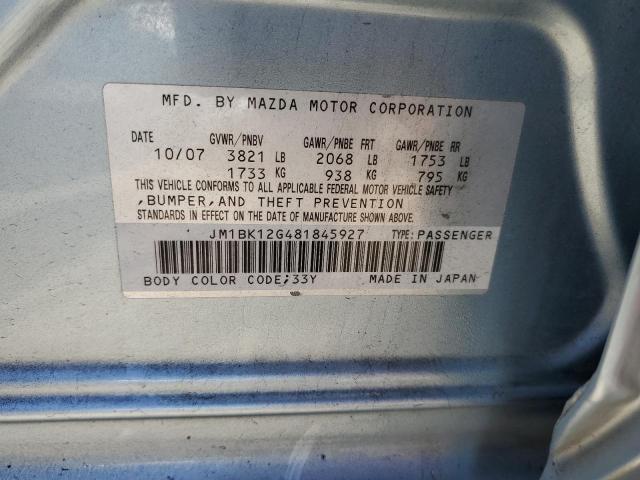 Photo 12 VIN: JM1BK12G481845927 - MAZDA 3 