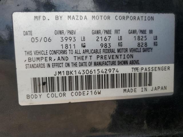 Photo 11 VIN: JM1BK143061542974 - MAZDA 3 HATCHBAC 