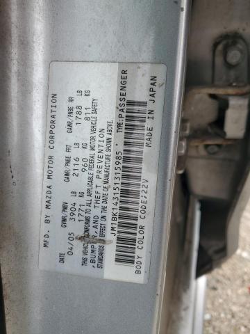 Photo 11 VIN: JM1BK143151315985 - MAZDA MAZDA3 