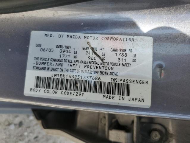 Photo 11 VIN: JM1BK143251337686 - MAZDA 3 HATCHBAC 