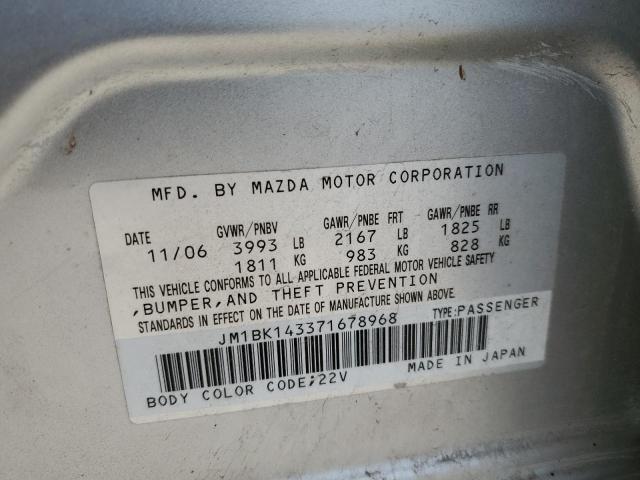 Photo 12 VIN: JM1BK143371678968 - MAZDA MAZDA3 