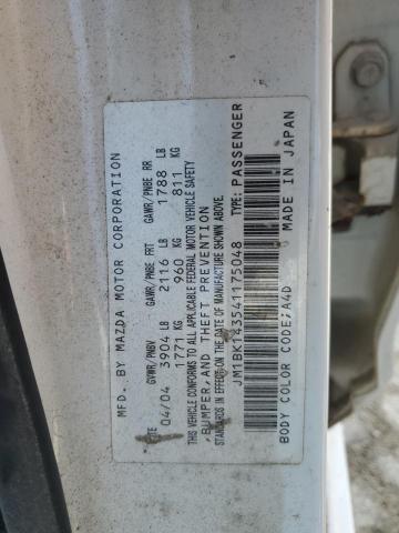 Photo 11 VIN: JM1BK143541175048 - MAZDA MAZDA3 