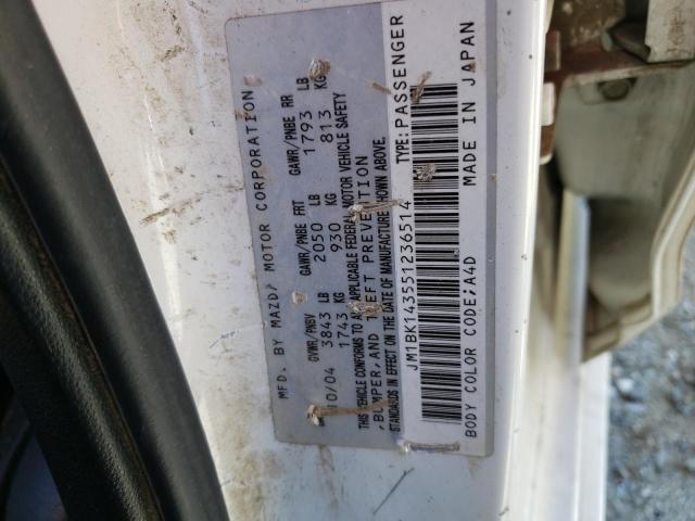 Photo 12 VIN: JM1BK143551236514 - MAZDA 3 HATCHBAC 