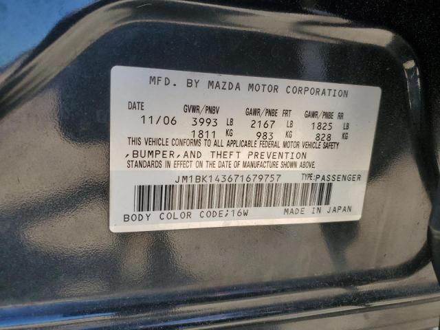 Photo 11 VIN: JM1BK143671679757 - MAZDA MAZDA3 