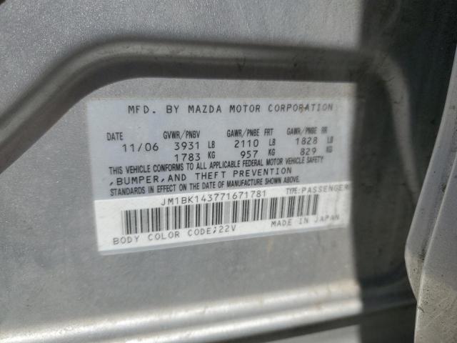 Photo 11 VIN: JM1BK143771671781 - MAZDA 3 HATCHBAC 