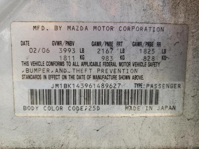 Photo 12 VIN: JM1BK143961489627 - MAZDA 3 HATCHBAC 