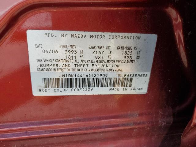 Photo 11 VIN: JM1BK144161527909 - MAZDA 3 HATCHBAC 