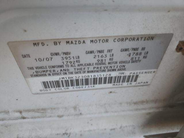 Photo 11 VIN: JM1BK323081835128 - MAZDA 3 S 