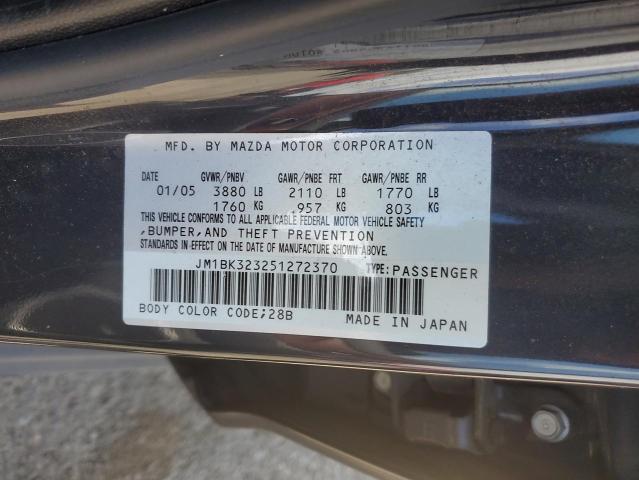 Photo 11 VIN: JM1BK323251272370 - MAZDA MAZDA3 