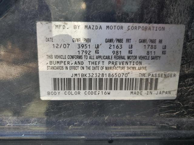 Photo 11 VIN: JM1BK323281865070 - MAZDA 3 S 