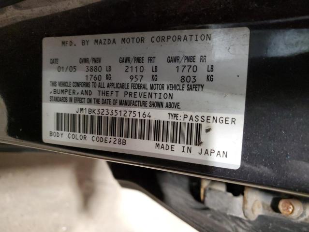 Photo 11 VIN: JM1BK323351275164 - MAZDA 3 S 