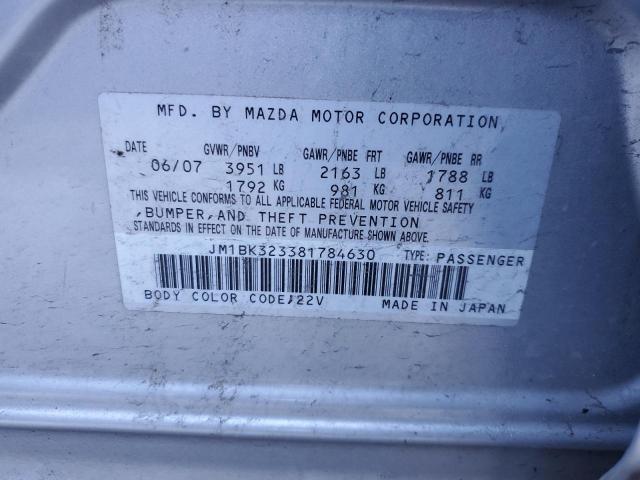 Photo 11 VIN: JM1BK323381784630 - MAZDA 3 S 