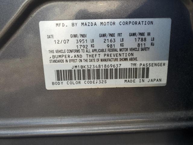 Photo 11 VIN: JM1BK323481869637 - MAZDA 3 S 