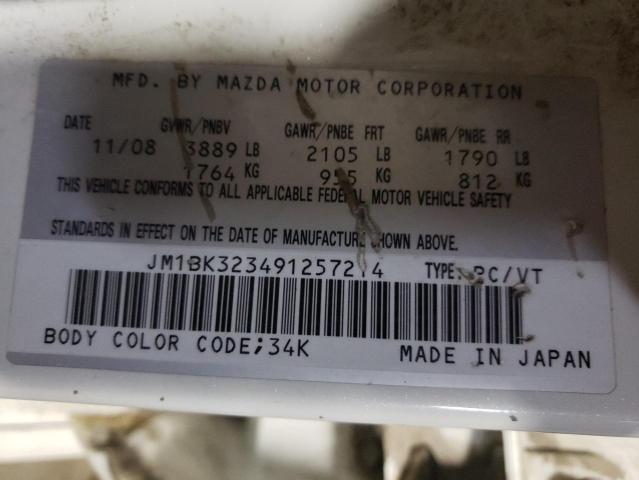 Photo 9 VIN: JM1BK323491257214 - MAZDA 3 S 