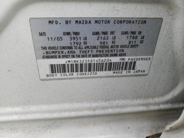 Photo 11 VIN: JM1BK323561456204 - MAZDA MAZDA3 