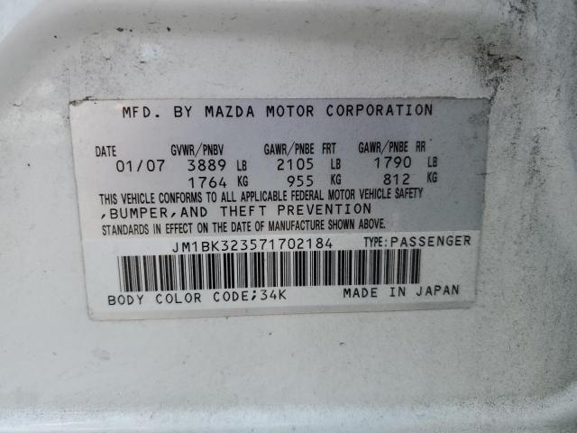 Photo 11 VIN: JM1BK323571702184 - MAZDA MAZDA3 