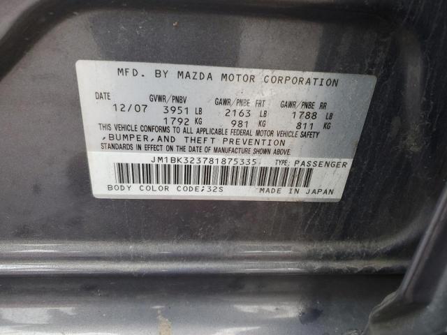 Photo 11 VIN: JM1BK323781875335 - MAZDA MAZDA3 