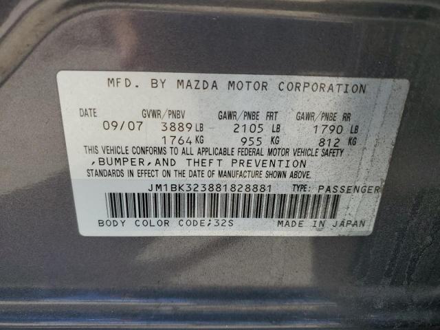 Photo 11 VIN: JM1BK323881828881 - MAZDA MAZDA3 