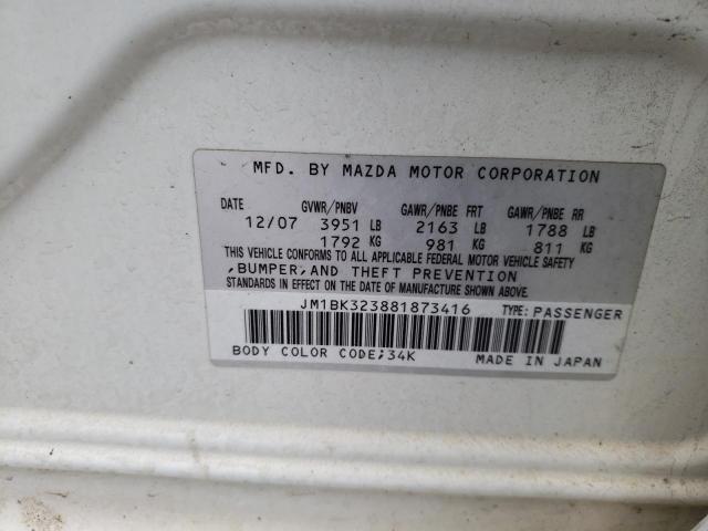 Photo 11 VIN: JM1BK323881873416 - MAZDA MAZDA3 