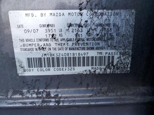 Photo 11 VIN: JM1BK324081818497 - MAZDA MAZDA3 