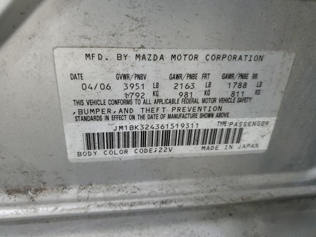 Photo 11 VIN: JM1BK324361519311 - MAZDA MAZDA3 