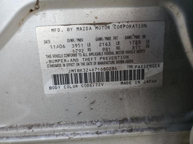 Photo 11 VIN: JM1BK324671680284 - MAZDA MAZDA3 