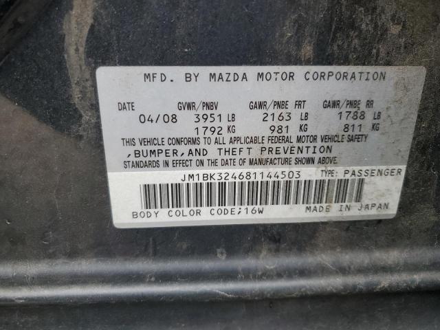 Photo 11 VIN: JM1BK324681144503 - MAZDA MAZDA3 