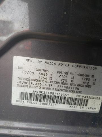 Photo 11 VIN: JM1BK324981166351 - MAZDA MAZDA3 