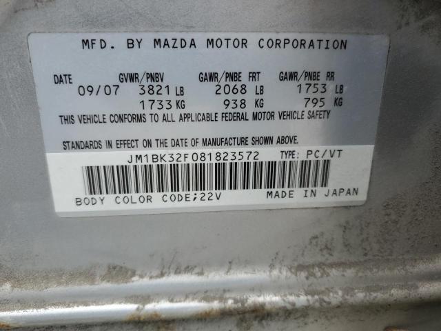 Photo 12 VIN: JM1BK32F081823572 - MAZDA 3 