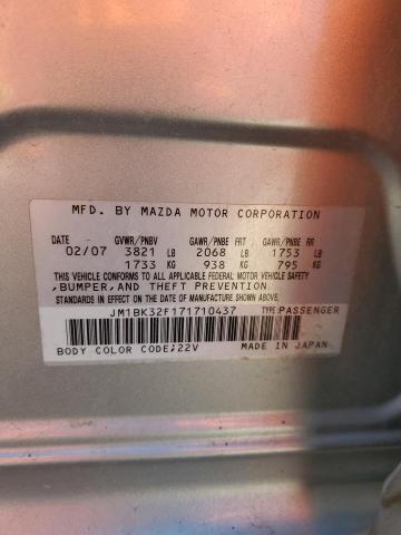 Photo 12 VIN: JM1BK32F171710437 - MAZDA 3 I 