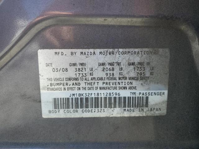 Photo 11 VIN: JM1BK32F181128596 - MAZDA 3 