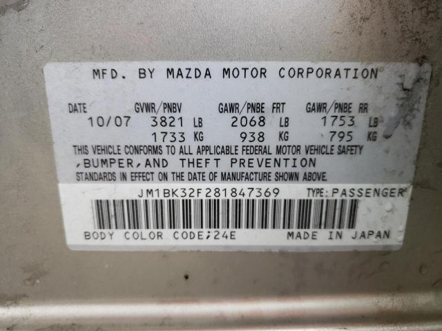 Photo 11 VIN: JM1BK32F281847369 - MAZDA 3 