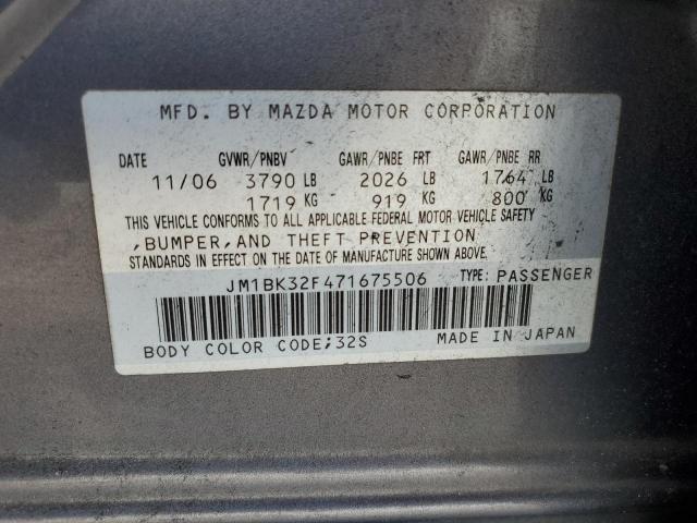 Photo 11 VIN: JM1BK32F471675506 - MAZDA 3 I 