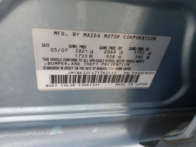 Photo 11 VIN: JM1BK32F471763133 - MAZDA 3 I 