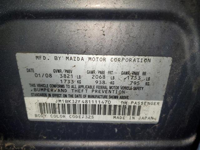 Photo 11 VIN: JM1BK32F481111470 - MAZDA 3 