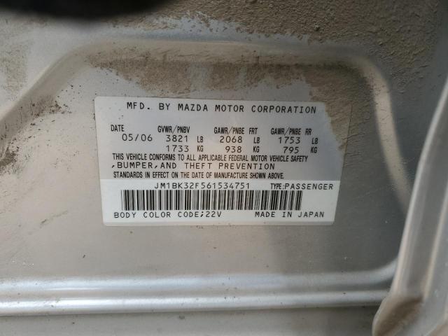 Photo 11 VIN: JM1BK32F561534751 - MAZDA 3 I 