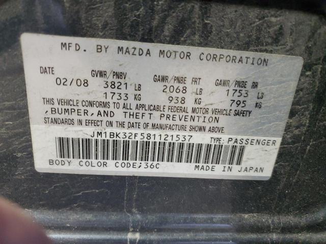 Photo 11 VIN: JM1BK32F581121537 - MAZDA 3 