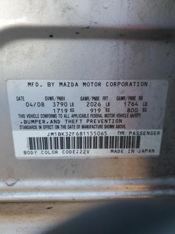 Photo 11 VIN: JM1BK32F681155065 - MAZDA 3 I 