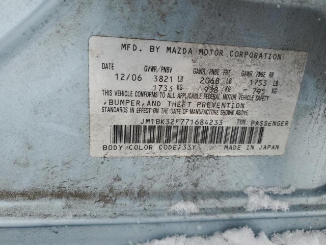 Photo 11 VIN: JM1BK32F771684233 - MAZDA 3 I 