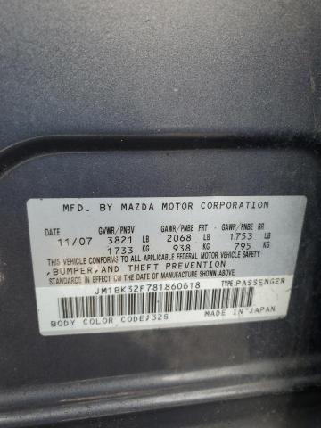 Photo 11 VIN: JM1BK32F781860618 - MAZDA 3 