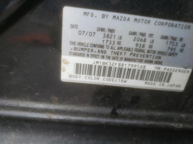 Photo 11 VIN: JM1BK32F881799568 - MAZDA 3 