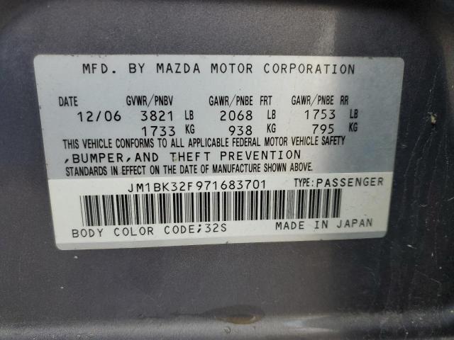 Photo 11 VIN: JM1BK32F971683701 - MAZDA 3 