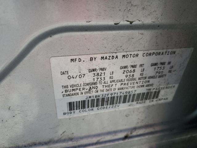 Photo 11 VIN: JM1BK32F971749857 - MAZDA 3 